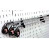 imageWall Control Slotted Metal Pegboard Rod Bracket Pair Accessory Pack Pegboard and Slotted Tool Board  BlackBlack
