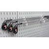 imageWall Control Slotted Metal Pegboard Rod Bracket Pair Accessory Pack Pegboard and Slotted Tool Board  BlackWhite