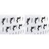 imageWall Control Standard Slotted Hook Pack  Slotted Metal Pegboard Hooks Pegboard and Slotted Tool Board  BlackBlack