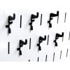imageWall Control Standard Slotted Hook Pack  Slotted Metal Pegboard Hooks Pegboard and Slotted Tool Board  BlackBlack