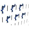 imageWall Control Standard Slotted Hook Pack  Slotted Metal Pegboard Hooks Pegboard and Slotted Tool Board  BlackBlue