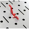 imageWall Control Standard Slotted Hook Pack  Slotted Metal Pegboard Hooks Pegboard and Slotted Tool Board  BlackRed