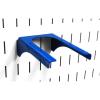 imageWall Control 2in Slotted Metal Pegboard Hook Blue Heavy Duty Rust Resistant for Garage Tool Storage and Kitchen OrganizationBlue