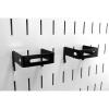 imageWall Control 2in x 2in CBracket Slotted Metal Pegboard Hook Pegboard and Slotted Tool Board  RedBlack