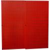 imageWall Control 30P3232B Black Metal Pegboard Pack  2 32quot Tall x 16quot Wide Black PegboardsRed