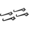 imageWall Control 312in Reach Curved Tip Slotted Hook Pack  Slotted Metal Pegboard Hooks Pegboard and Slotted Tool Board  RedBlack