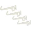 imageWall Control 312in Reach Curved Tip Slotted Hook Pack  Slotted Metal Pegboard Hooks Pegboard and Slotted Tool Board  RedWhite