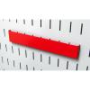 imageWall Control 8in Accessory Hanger Tool Holder Bracket Pegboard Accessory for Wall Control Pegboard and Slotted Tool Board  WhiteRed