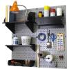 Gray Pegboard Black Accessories