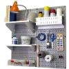 Gray Pegboard White Accessories