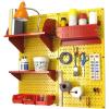 Yellow Pegboard Red Accessories