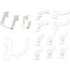 imageWall Control KT100B BU Slotted Storage Panel Basic Hook Assortment Pegboard and Slotted Tool Board  BlueWhite