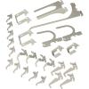 imageWall Control KT200DLX B Slotted Storage Panel Deluxe Metal Hook Assortment BlackWhite
