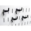 imageWall Control Medium 90 Degree Slotted Hook Pack  Slotted Metal Pegboard Hooks Pegboard and Slotted Tool Board  BlackBlack