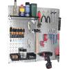 imageWall Control Metal Pegboard Utility Tool Storage Kit with Black Pegboard and Black AccessoriesGalvBlack