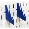 imageWall Control Slotted Metal Pegboard Bracket Pair Accessory Pack Pegboard and Slotted Tool Board  Blue