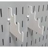 imageWall Control Slotted Metal Pegboard Rod Bracket Pair Accessory Pack Pegboard and Slotted Tool Board  BlackWhite