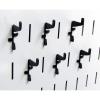 imageWall Control Standard Slotted Hook Pack  Slotted Metal Pegboard Hooks Pegboard and Slotted Tool Board  BlackBlack