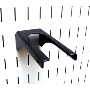 imageWall Control 114in Handle Bracket Slotted Metal Pegboard Hook Pegboard and Slotted Tool Board  WhiteBlack