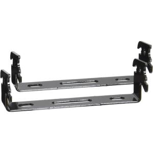 imageWall Control 1in x 4in CBracket Slotted Metal Pegboard Hook Pegboard and Slotted Tool Board  BlackBlack