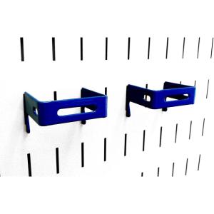imageWall Control 2in x 2in CBracket Slotted Metal Pegboard Hook Pegboard and Slotted Tool Board  RedBlue