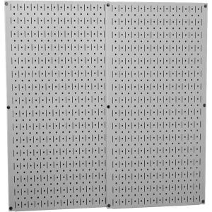 imageWall Control 30P3232B Black Metal Pegboard Pack  2 32quot Tall x 16quot Wide Black PegboardsGray