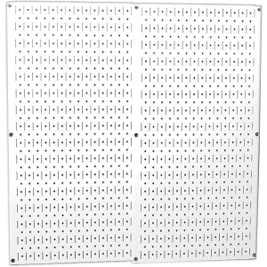 imageWall Control 30P3232B Black Metal Pegboard Pack  2 32quot Tall x 16quot Wide Black PegboardsWhite