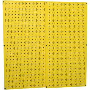 imageWall Control 30P3232B Black Metal Pegboard Pack  2 32quot Tall x 16quot Wide Black PegboardsYellow