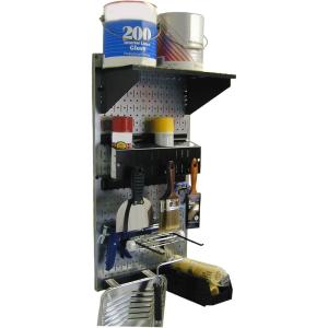 imageWall Control 30PST100GVB Paint Supply Organizer Kit GalvBlack
