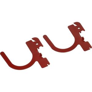 imageWall Control 3in Reach UHook Accessory U Shaped Slotted Metal Pegboard Hook Pegboard and Slotted Tool Board  WhiteRed