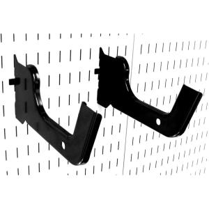 imageWall Control Heavy Duty Pegboard Hook Slotted Hook Pair  Red 10HD012 RBlack