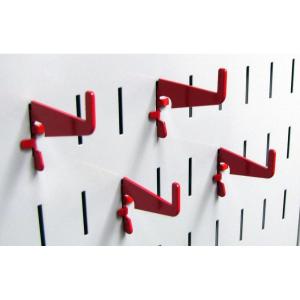 imageWall Control Medium 178in Hook Pack  Slotted Metal Pegboard Hooks Pegboard and Slotted Tool Board  BlackRed