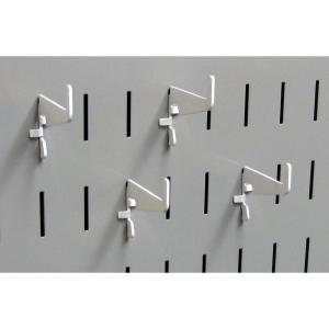 imageWall Control Medium 178in Hook Pack  Slotted Metal Pegboard Hooks Pegboard and Slotted Tool Board  BlackWhite