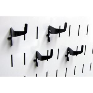imageWall Control Medium 90 Degree Slotted Hook Pack  Slotted Metal Pegboard Hooks Pegboard and Slotted Tool Board  BlackBlack