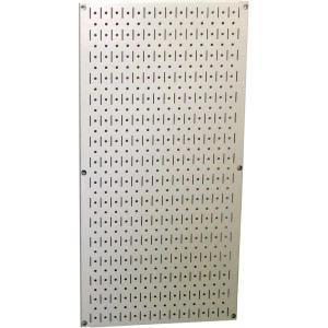 imageWall Control Pegboard 32in x 16in Galvanized Metal Pegboard Tool Board PanelBeige