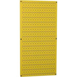 imageWall Control Pegboard 32in x 16in Galvanized Metal Pegboard Tool Board PanelYellow