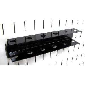 imageWall Control Screwdriver Holder Bracket Slotted Metal Pegboard Accessory Slotted Tool Board  RedBlack