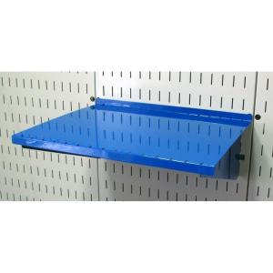 imageWall Control Shelf 12in Deep Pegboard Shelf Assembly for Wall Control Pegboard and Slotted Tool Board  WhiteBlue