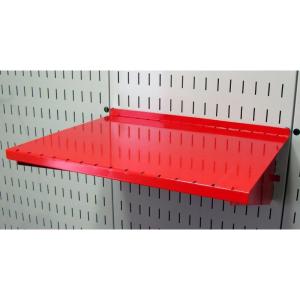 imageWall Control Shelf 12in Deep Pegboard Shelf Assembly for Wall Control Pegboard and Slotted Tool Board  WhiteRed