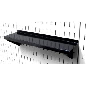 imageWall Control Shelf 4in Deep Pegboard Shelf Assembly Pegboard and Slotted Tool Board  RedBlack