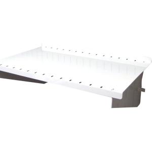 imageWall Control Shelf 9in Deep Pegboard Shelf Assembly Only for use Brand Slotted Pegboard  BlackWhite