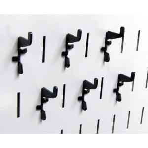 imageWall Control Standard Slotted Hook Pack  Slotted Metal Pegboard Hooks Pegboard and Slotted Tool Board  BlackBlack