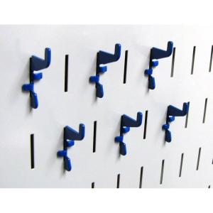 imageWall Control Standard Slotted Hook Pack  Slotted Metal Pegboard Hooks Pegboard and Slotted Tool Board  BlackBlue