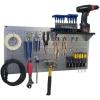 imageWall Control Pegboard 16in x 32in Horizontal Blue Metal Pegboard Tool Board PanelGalvanized