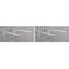 imageWall Control Pegboard 9Inch Reach Extended Slotted Hook Pair  Blue 10ER004 BUWhite
