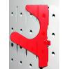 imageWall Control Slanted UHook Accessory U Shaped Slotted Metal Pegboard Hook Pegboard and Slotted Tool Board  Red