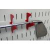 imageWall Control Slanted UHook Accessory U Shaped Slotted Metal Pegboard Hook Pegboard and Slotted Tool Board  Red