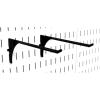 imageWall Control Pegboard 9Inch Reach Extended Slotted Hook Pair  Blue 10ER004 BUBlack