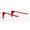 imageWall Control Pegboard 9Inch Reach Extended Slotted Hook Pair  Blue 10ER004 BURed