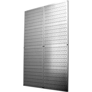 imageWall Control 4 Foot Pegboard Sheets with Formed Edges for Wall Mounting  Two Pack of 16in x 48in Metal Pegboard Panels
